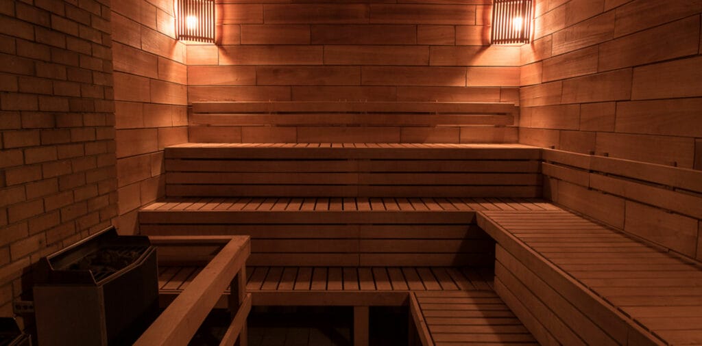 Drevená sauna pre wellness a masáže na Plavárni Žilina.
