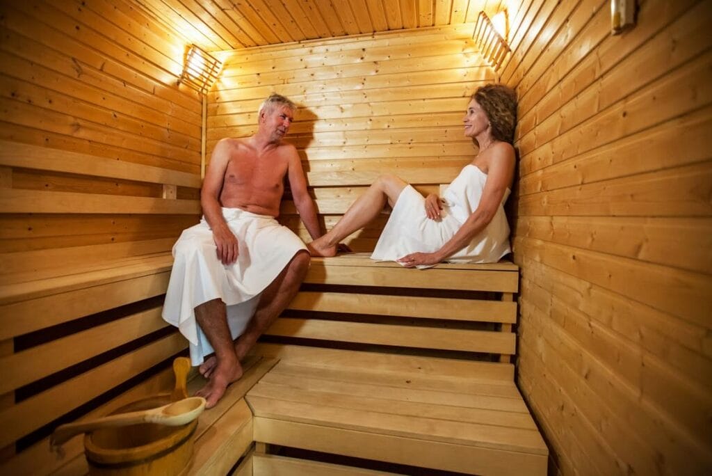 Sauna v liečebných termálnych kúpeľoch Sklené Teplice