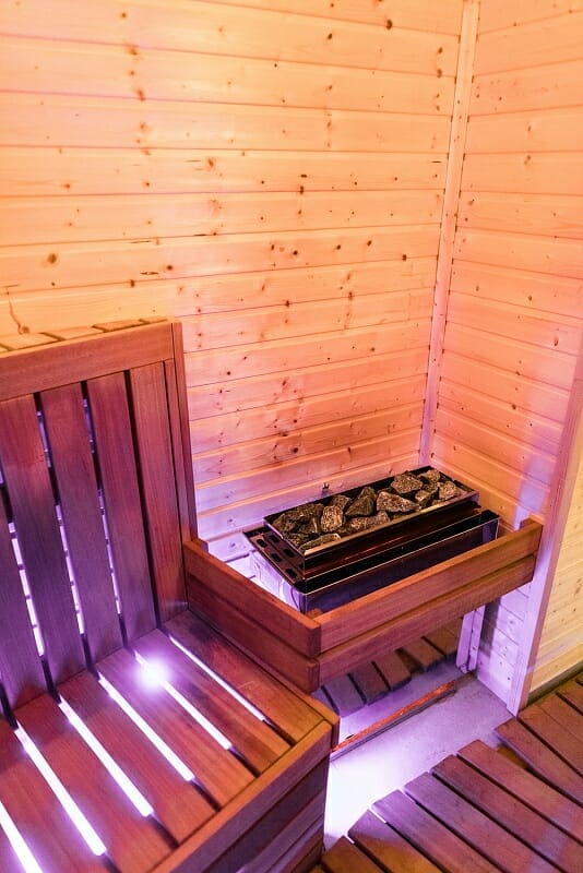 Relax centrum so saunou a ohrievačom.